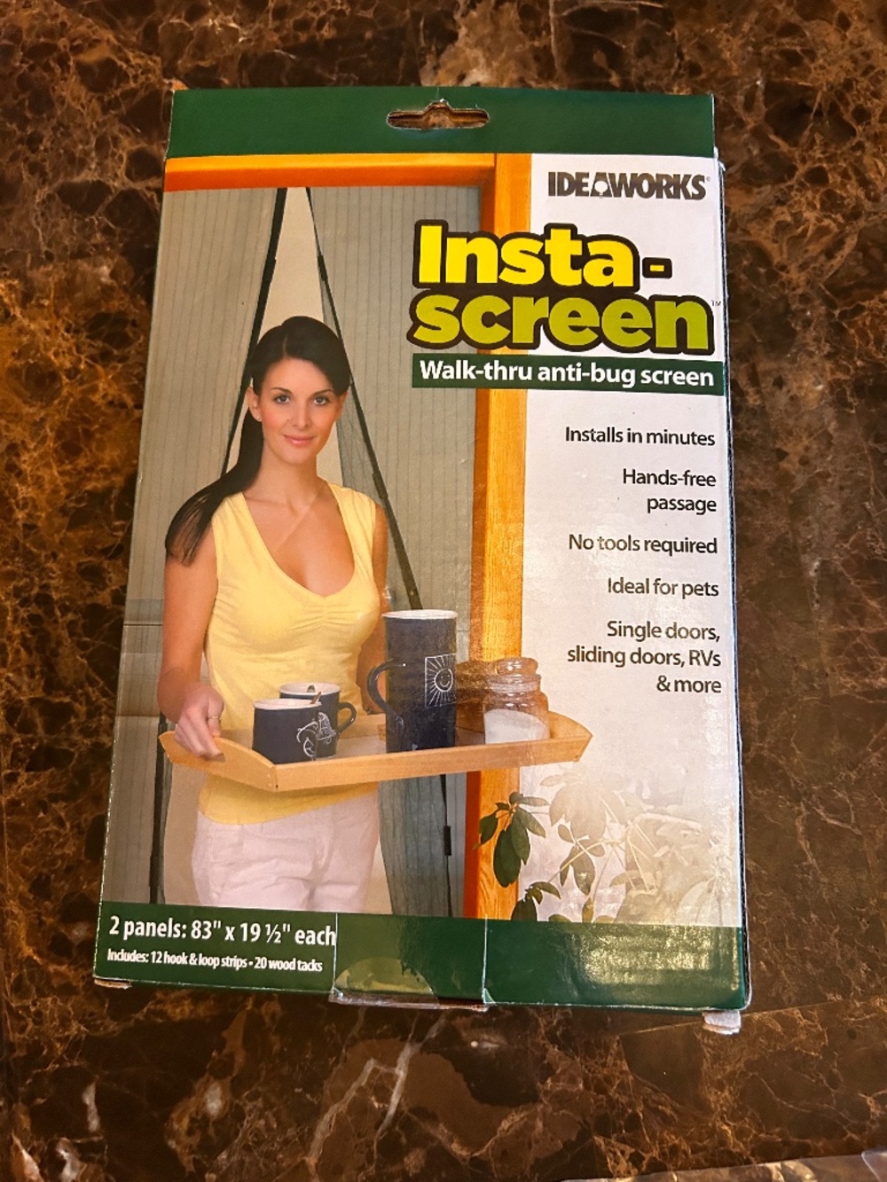 Insta screen for doorway,  home entry door, camper door, back door,  NWT
